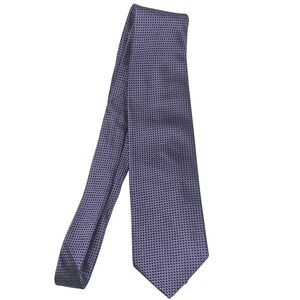 Ermenegildo‎ Zegna Silk Geometric Pattern Men's Neck Tie Purple black